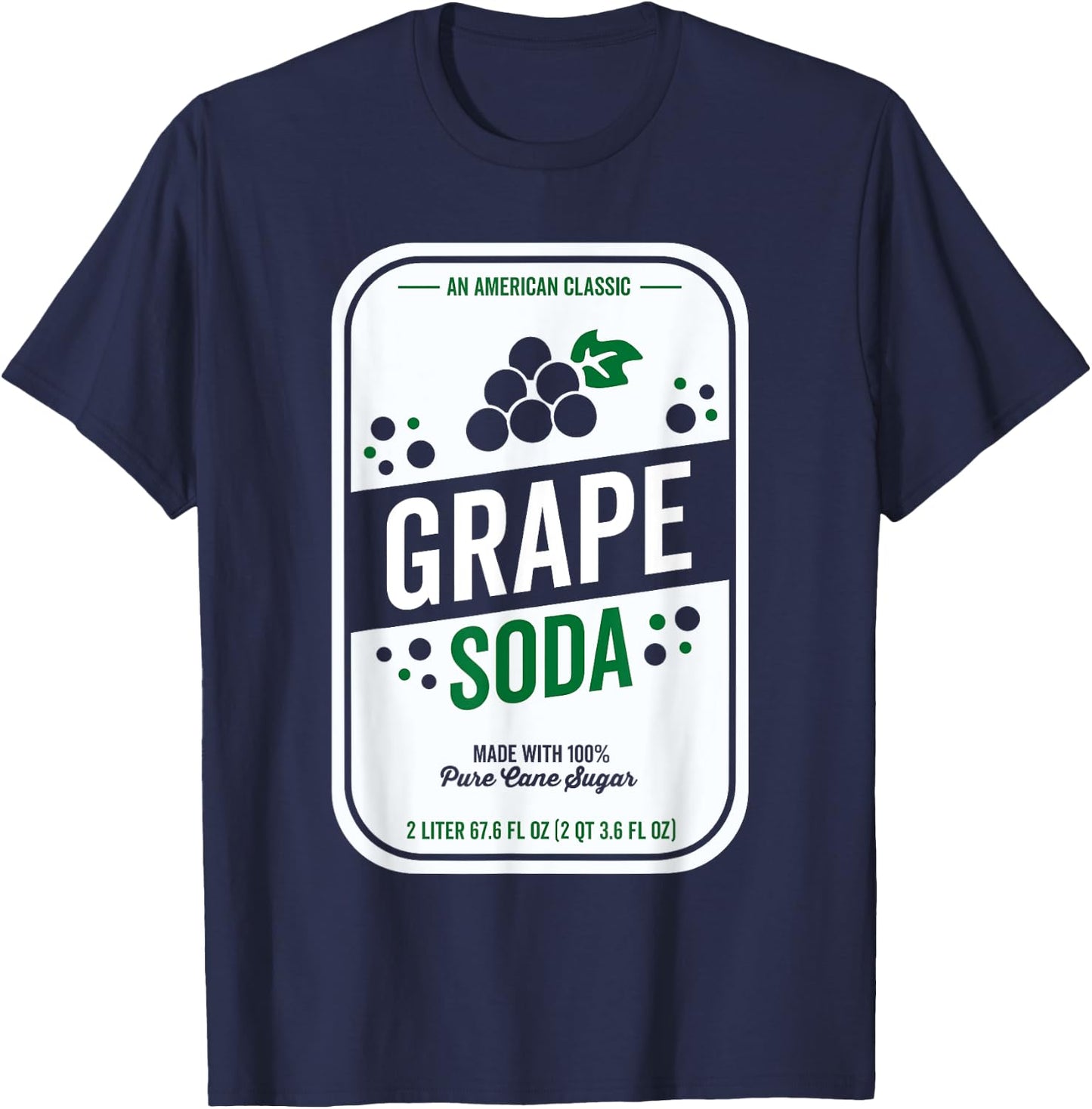 Soda Group Halloween Costume Grape Soda T-Shirt - T-Shirt | Navy