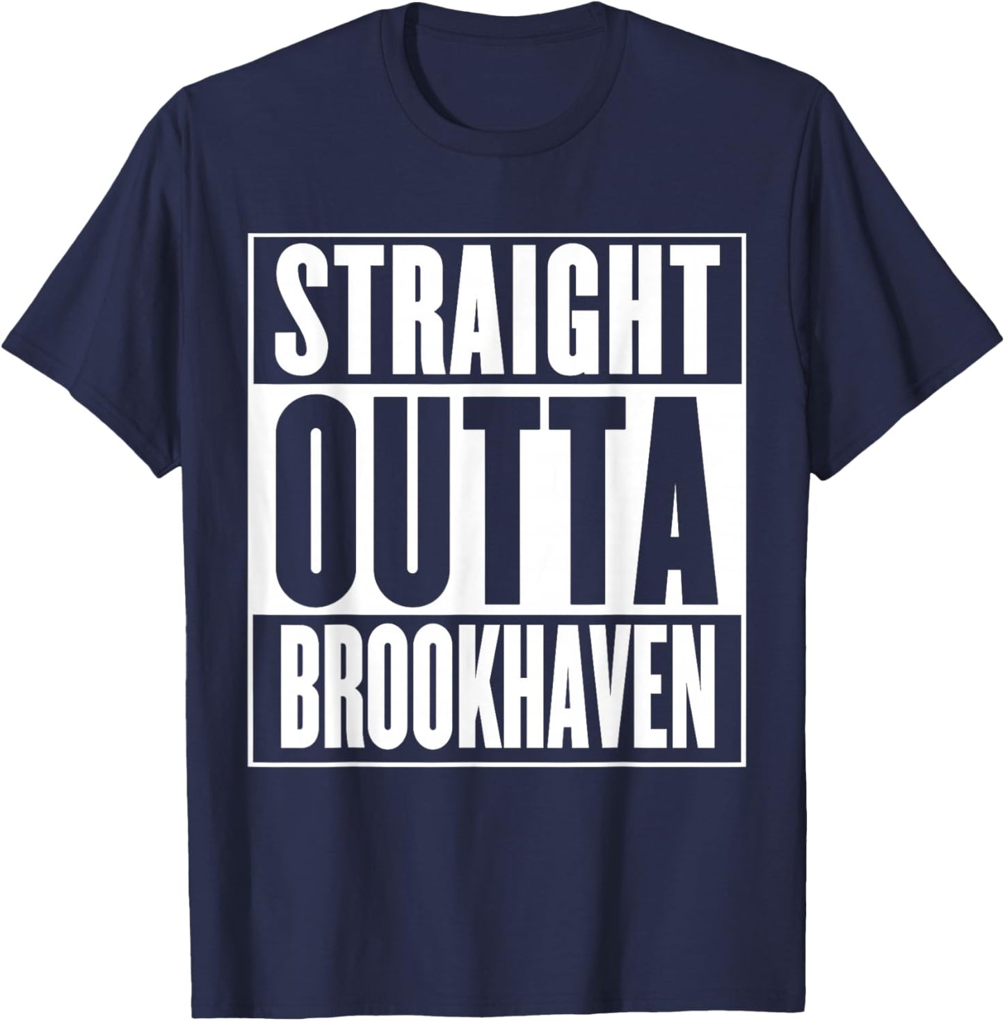 Straight Outta Brookhaven T-Shirt - T-Shirt | Navy