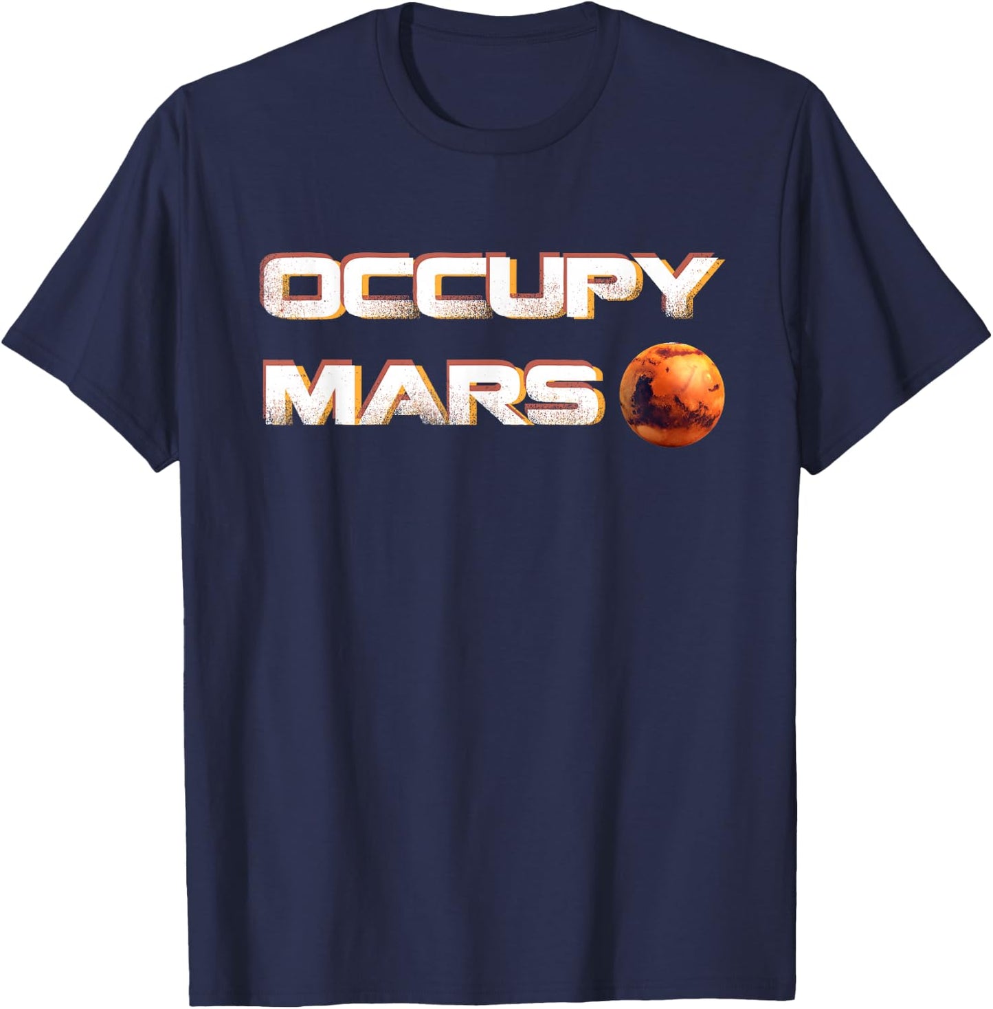 Occupy Mars Space Mission T-Shirt - T-Shirt | Navy