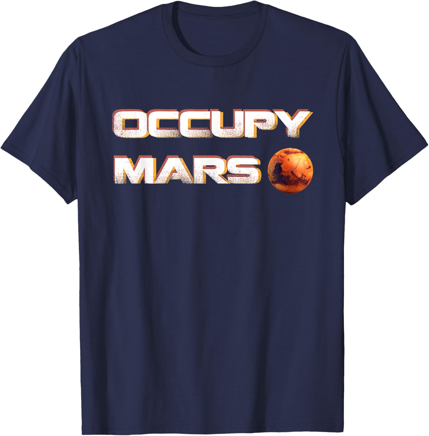Occupy Mars Space Mission T-Shirt - T-Shirt | Navy