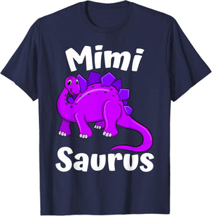 Mimisaurus Mimi Dinosaur Lover Dino Mother's Day T-Shirt - T-Shirt | Navy