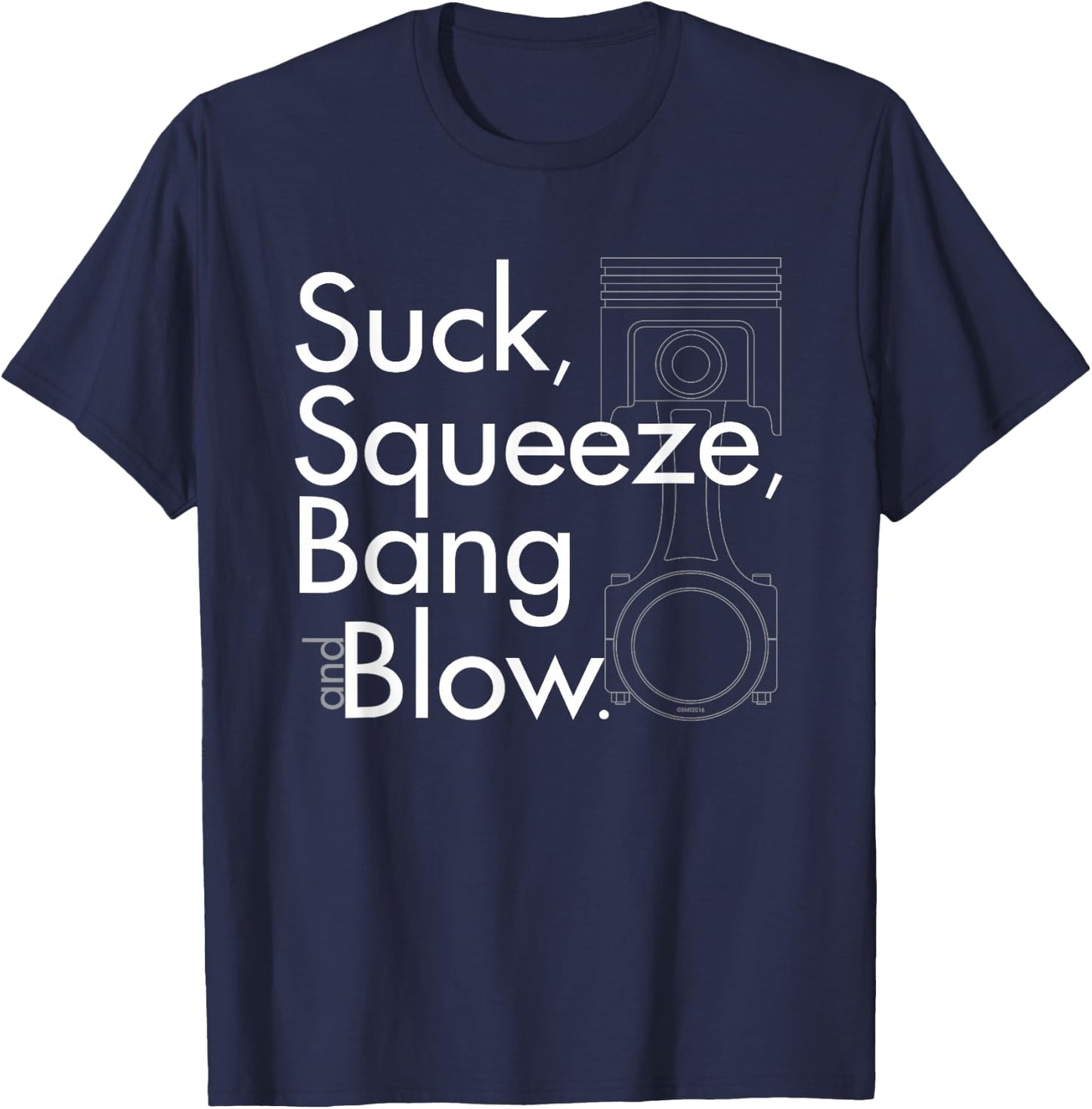 Funny Car Guy - Piston Engine Combustion Mechanic T-Shirt - T-Shirt | Navy