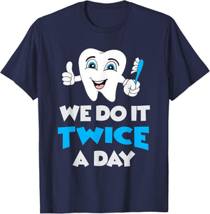 Funny Dental Hygienist Hygiene Brush Teeth Dentist Tooth Rdh T-Shirt - T-Shirt | Navy