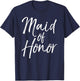 Cute Wedding Bridal Party Gift Bridesmaid Maid of Honor T-Shirt - T-Shirt | Navy