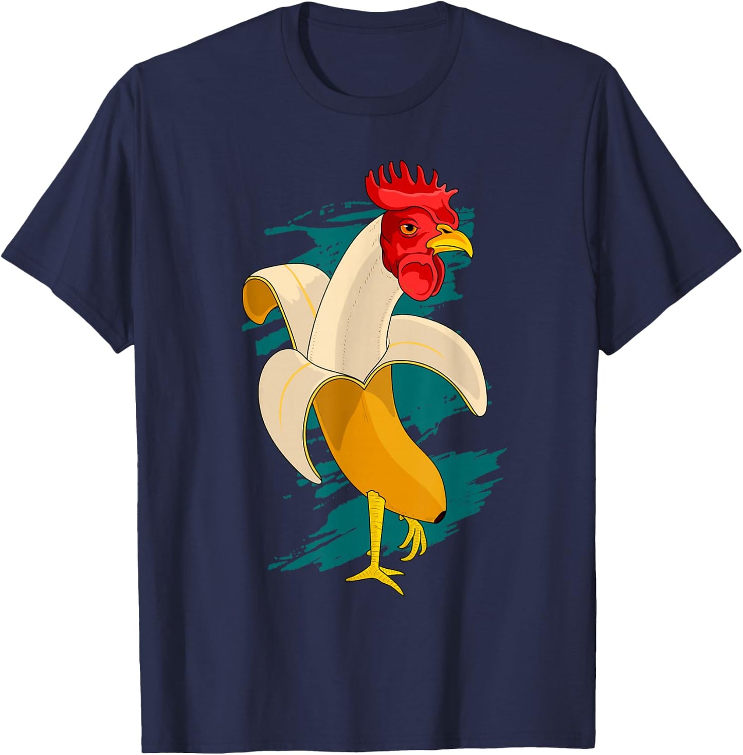 Chicken Banana Farming Chickens T-Shirt - T-Shirt | Navy