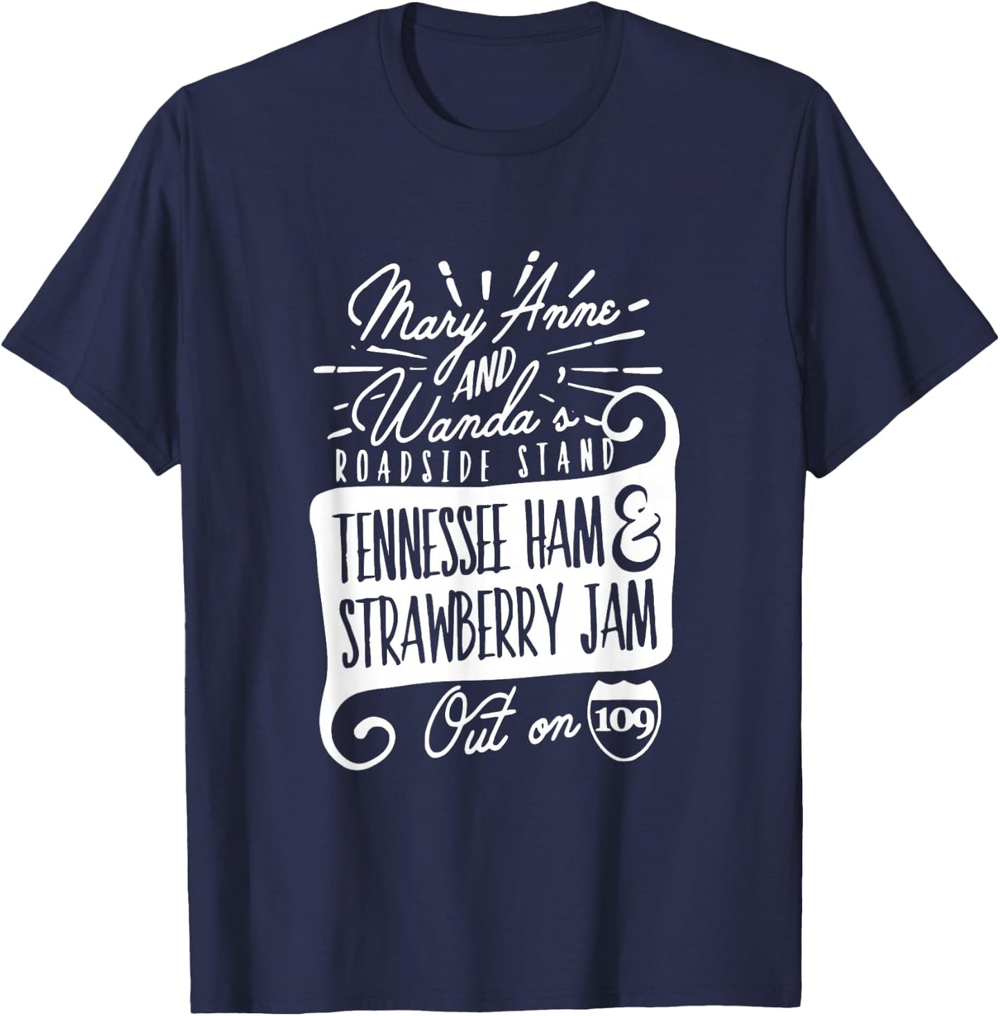 90's Country Mary Anne and Wanda Road Side Stand Earl T-Shirt - T-Shirt | Navy