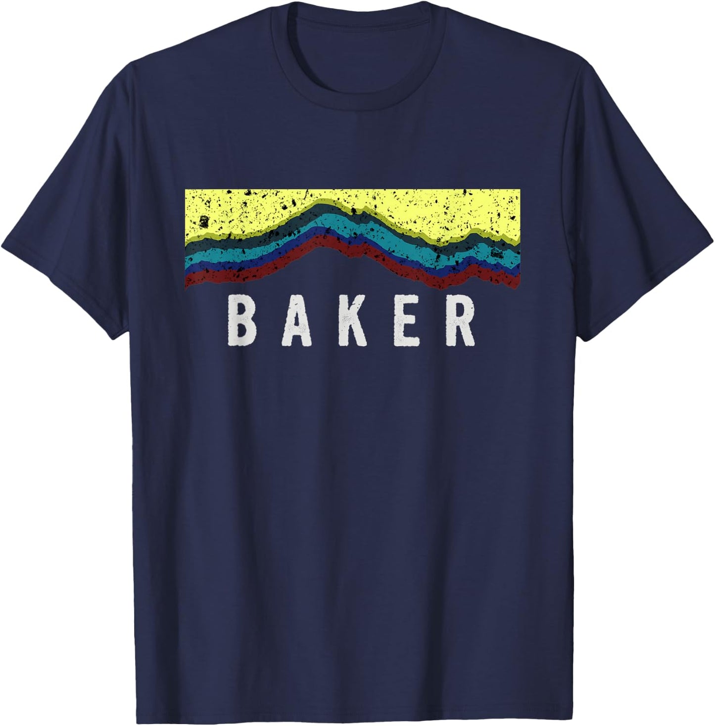 Mount Baker Stylistic Profile T-Shirt - T-Shirt | Navy