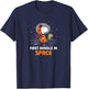 Peanuts - Snoopy and Woodstock First Beagle In Space T-Shirt - T-Shirt | Navy