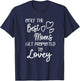 The Best Moms Get Promoted To Lovey for Special Grandma T-Shirt - T-Shirt | Navy