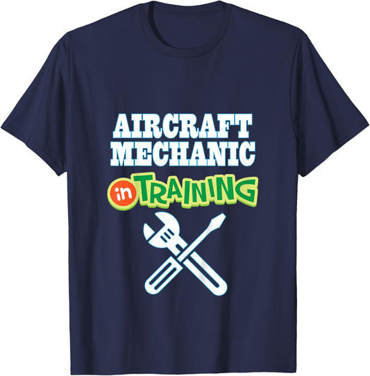 Kids Future Aircraft Mechanic T-Shirt - T-Shirt | Navy