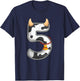 Cow Girl Boy Farmer Fifth 5th Birthday Five 5 Years Old Bday T-Shirt - T-Shirt | Navy