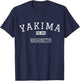 Yakima Washington WA Vintage T-Shirt - T-Shirt | Navy
