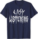 Easy Listening Funny Pop Music Joke Heavy Metal Style Lover T-Shirt - T-Shirt | Navy