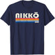 Retro Vintage 70s 80s Style Nikko, Japan T-Shirt - T-Shirt | Navy