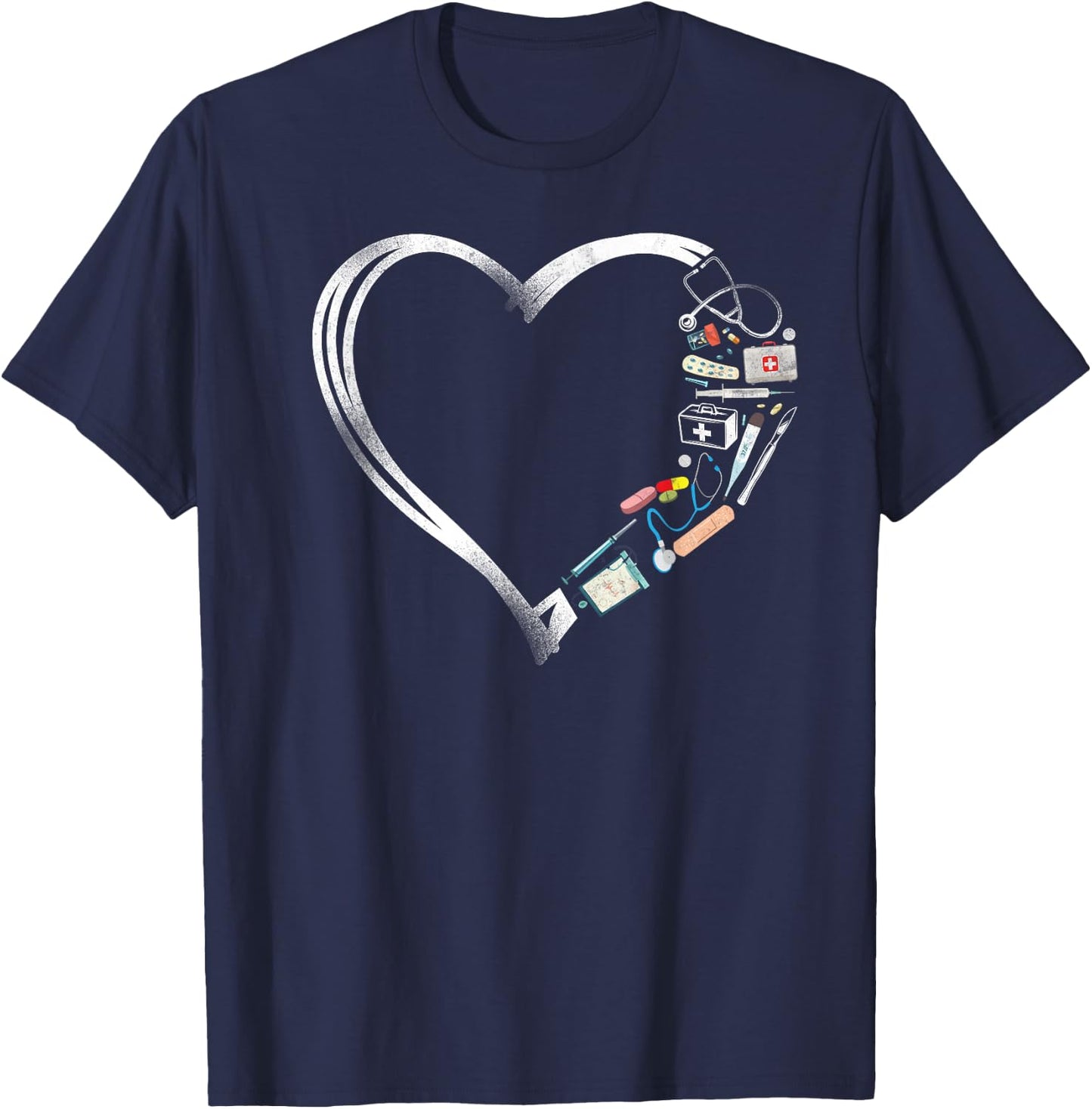 Certified Medical Assistant Heart Nurse Doctor CMA T-Shirt - T-Shirt | Navy