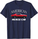 Muscle Car American Shirt. Vintage T-Shirt - T-Shirt | Navy
