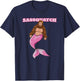 Sassquatch - Funny Bigfoot Mermaid T-Shirt - T-Shirt | Navy