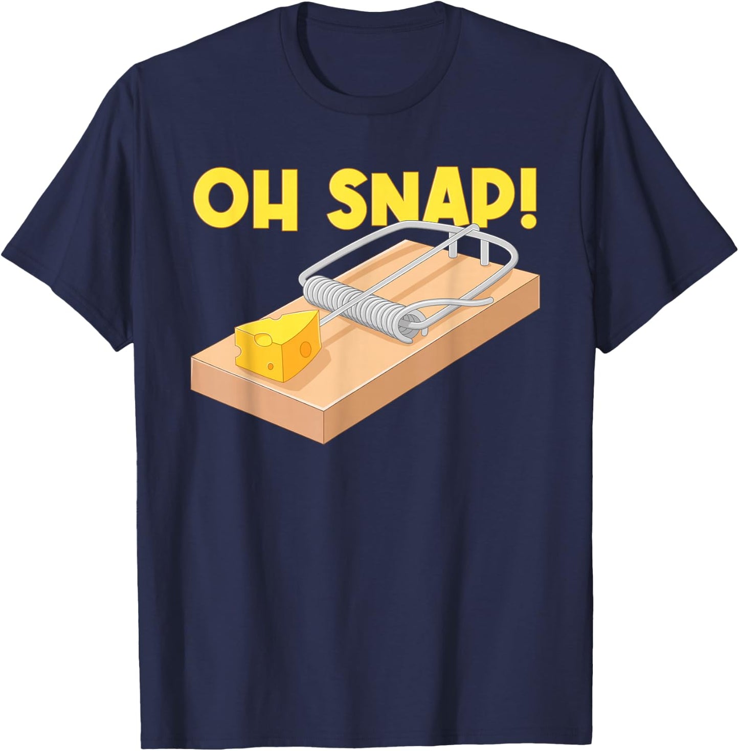 Oh Snap! Mouse Trap Cheese T-Shirt - T-Shirt | Navy