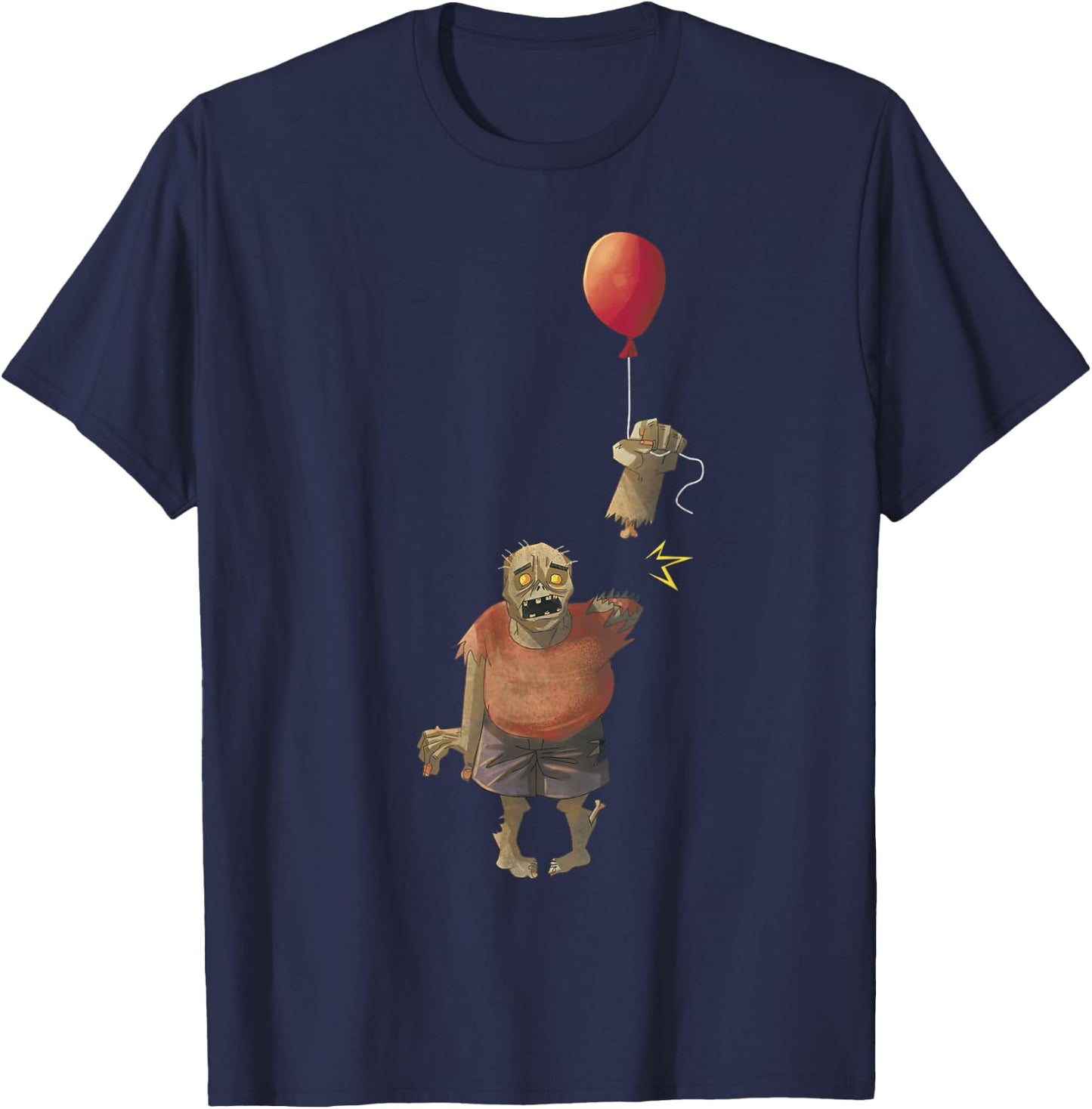 Zombie Birthday Party Shirt Funny Balloon Halloween Costume T-Shirt - T-Shirt | Navy