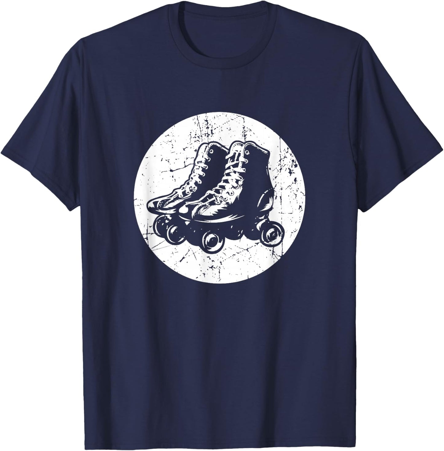 Retro Roller Skates for Roller Skaters T-Shirt - T-Shirt | Navy