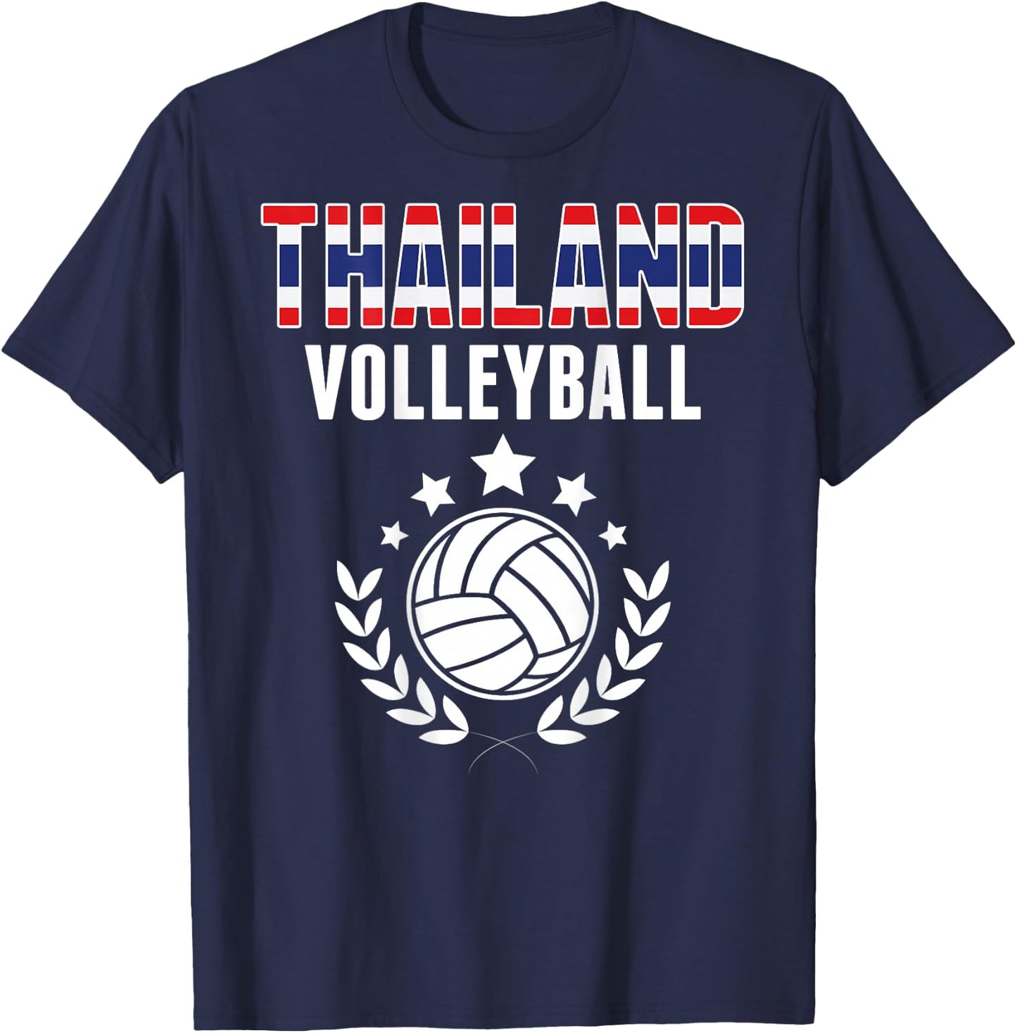 Thailand Volleyball Lovers Jersey - Thai Flag Summer Sports T-Shirt - T-Shirt | Navy