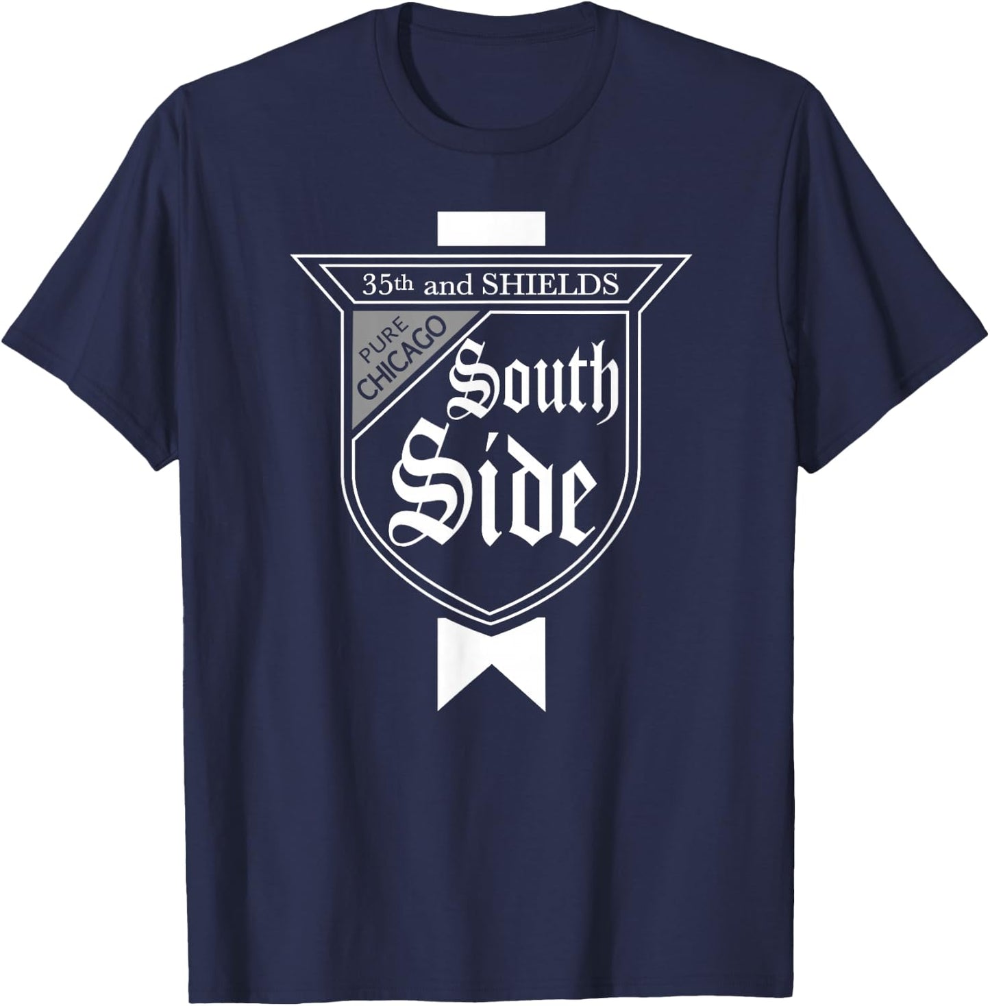 SouthSide Chicago Parody Beer Label South Side Baseball T-Shirt - T-Shirt | Navy