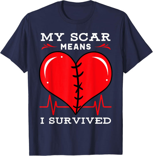 Open Heart Surgery Coronary Bypass Artery Stent Patients TR T-Shirt - T-Shirt | Navy
