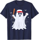 Boo Ghost Playing Baseball Funny Halloween Baseball Costume T-Shirt - T-Shirt | Navy
