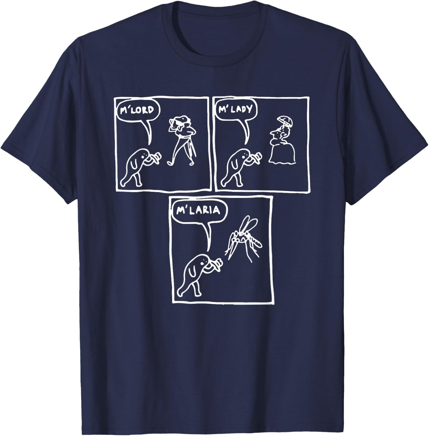 Internet Meme Mosquito Malaria Scientist Funny Bug T-Shirt - T-Shirt | Navy