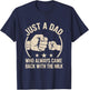 Just A Dad Who Always Came Back With The Milk T-Shirt - T-Shirt | Navy