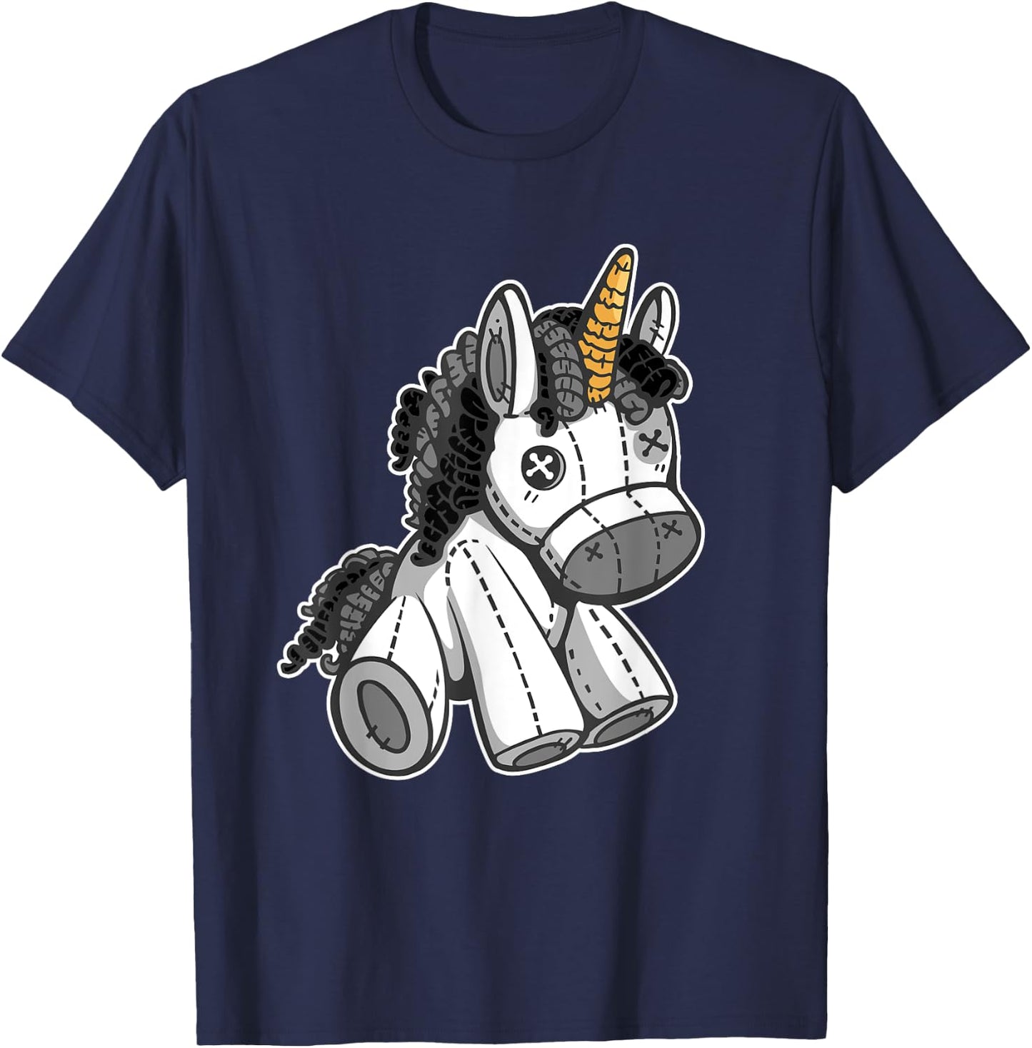 Gothic Unicorn Punk Heavy Rock Music Emo Goth Girl T-Shirt - T-Shirt | Navy
