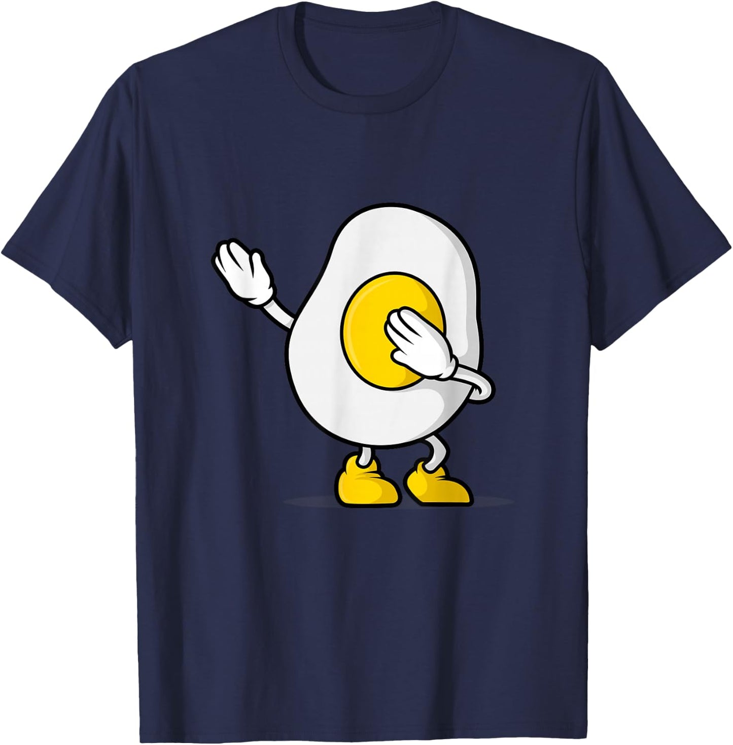 Dabbing Egg Shirt - I’m So Egg-Cited Shirt Breakfast Gift T-Shirt - T-Shirt | Navy