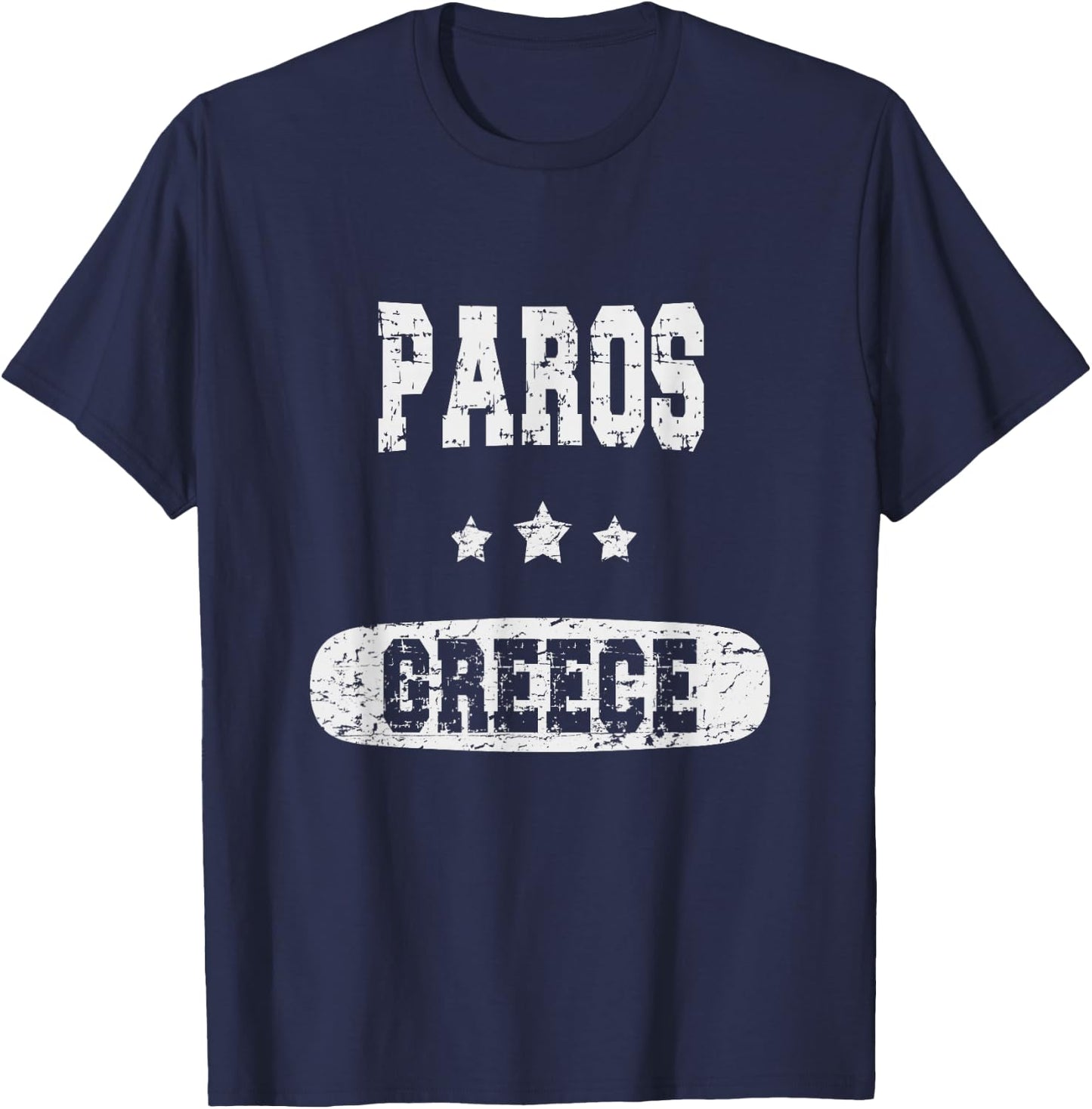 Vintage Paros, Greece T-Shirt - T-Shirt | Navy
