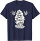 Old School Sailor Tattoo Clipper Ship and Swallows T-Shirt - T-Shirt | Navy