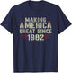 Funny Making America Great Since 1982 Design, 40th Birthday T-Shirt - T-Shirt | Navy