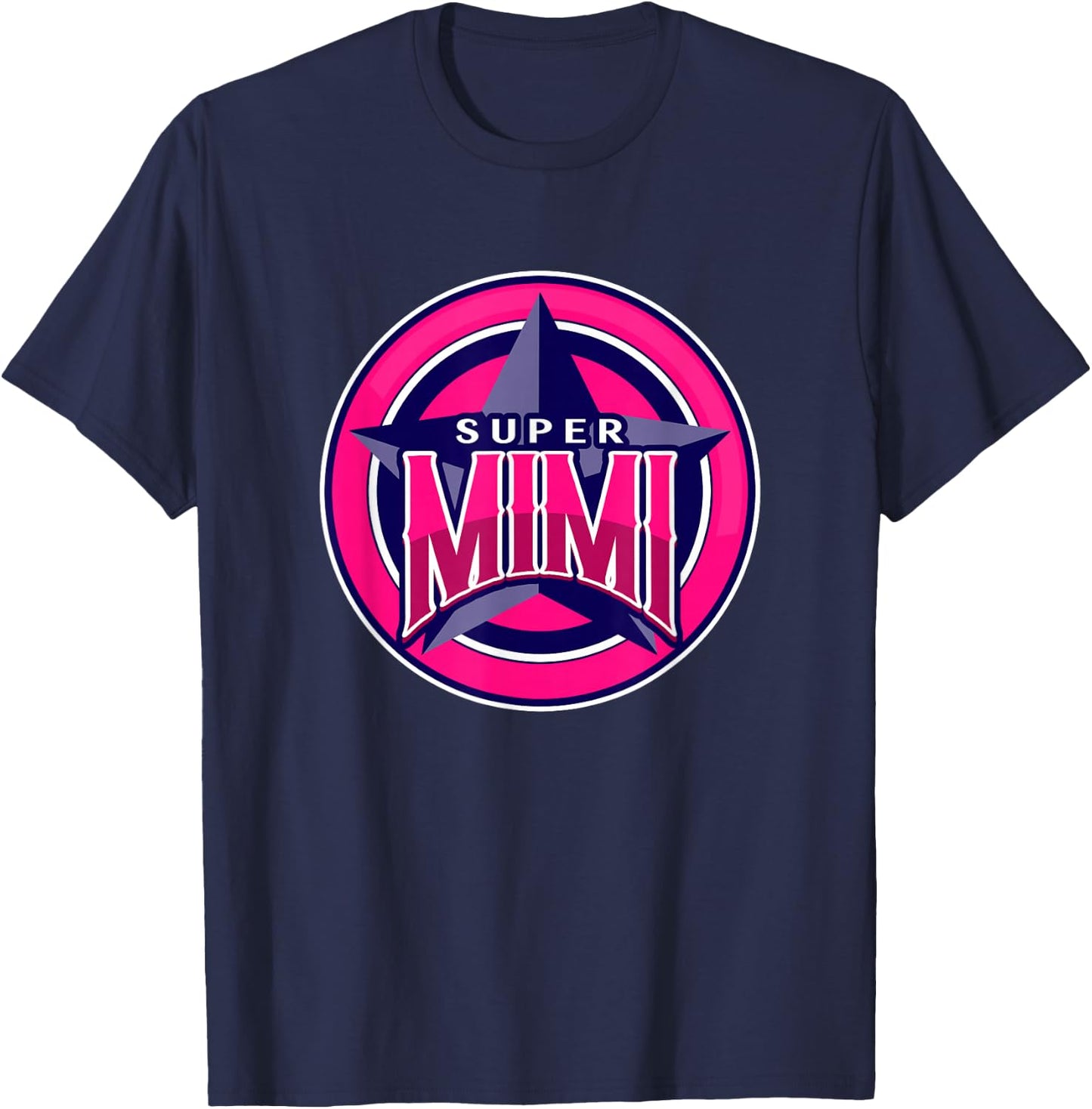 Super Mimi Grandma Funny Hero Mother's Day T-Shirt - T-Shirt | Navy