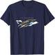 F4 Phantom Jet Shirt Vintage Style Skilled Pilot T-Shirt - T-Shirt | Navy