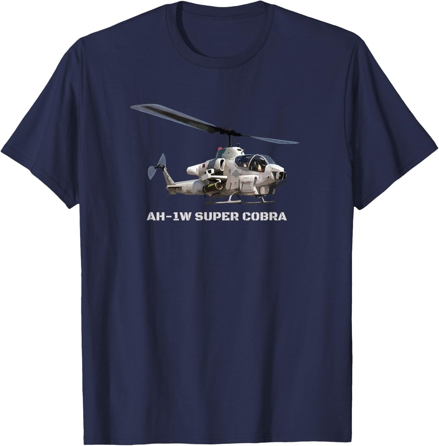 AH-1 Super Cobra Helicopter T Shirt Gift Helicopters T-Shirt - T-Shirt | Navy