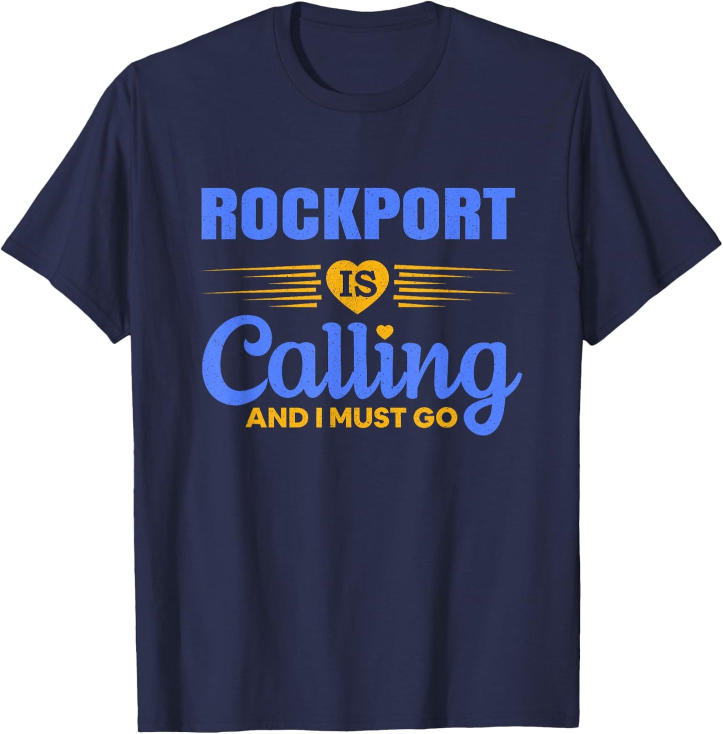 Loving Home City Rockport Texas Travel T-Shirt - T-Shirt | Navy