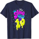 Slime Queen 10th Birthday Slime Shirt 10 T-Shirt - T-Shirt | Navy