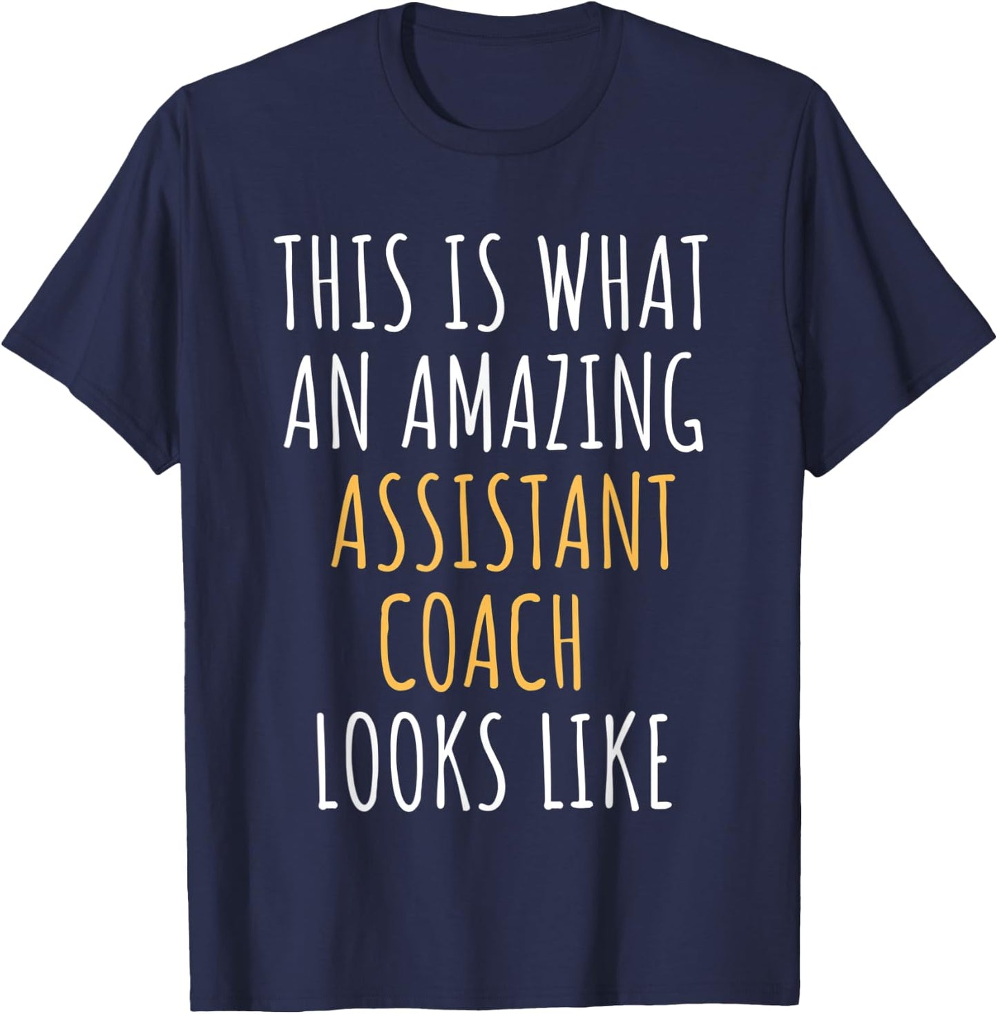 Assistant Coach Appreciation Thank You End Of Year Christmas T-Shirt - T-Shirt | Navy