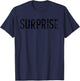 Surprise Vintage Script Apparel T-Shirt - T-Shirt | Navy