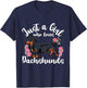 Kids Dachshund Just a Girl Who Loves Dachshunds T-Shirt - T-Shirt | Navy