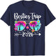 Besties Trip 2026 Vacation Travel Best Friend Night Out T-Shirt - T-Shirt | Navy