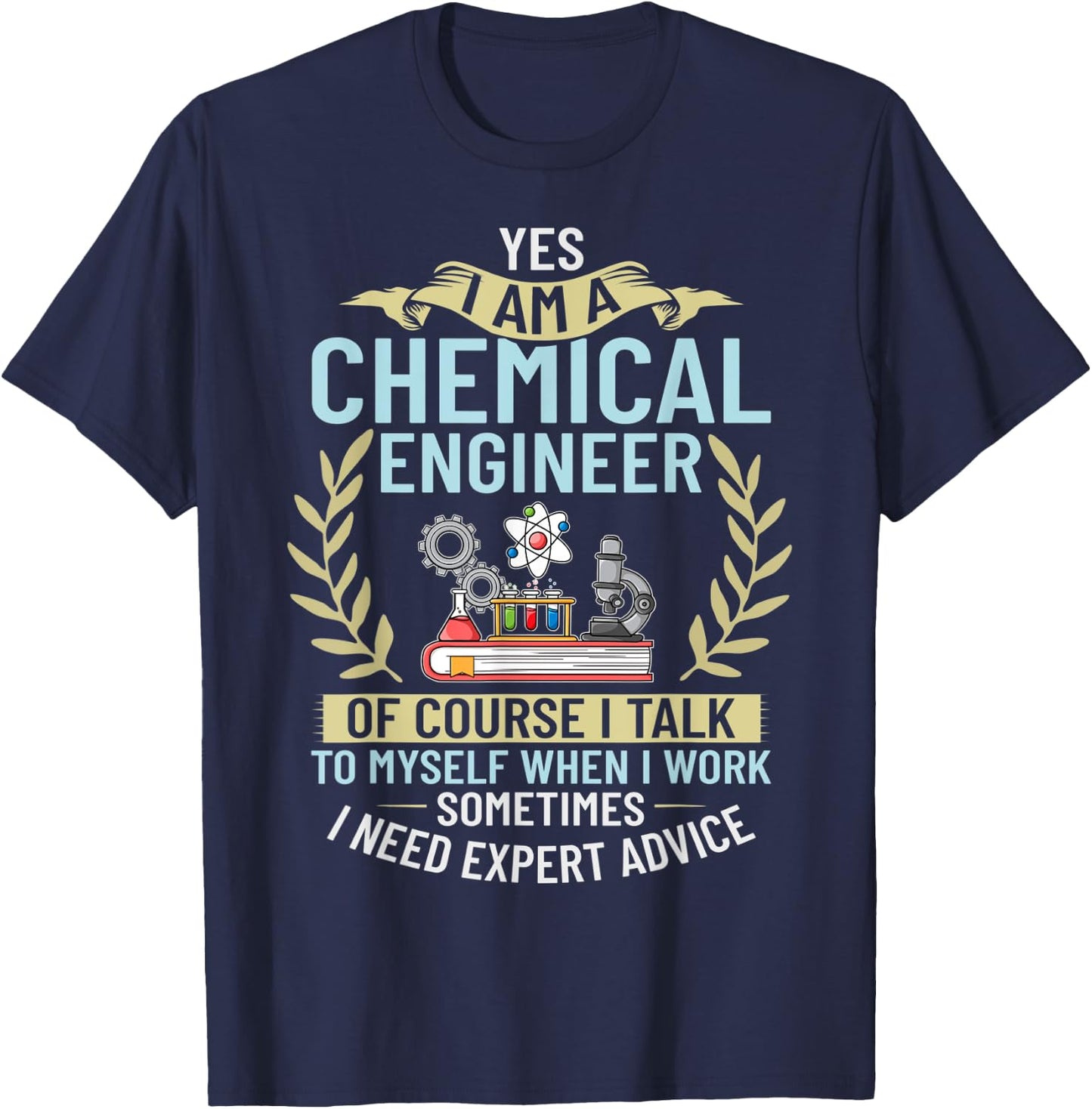 Chemical Engineer Chemistry Engineering Science Student T-Shirt - T-Shirt | Navy
