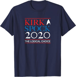 Star Trek: The Original Series Kirk & Spock 2020 T-Shirt - T-Shirt | Navy