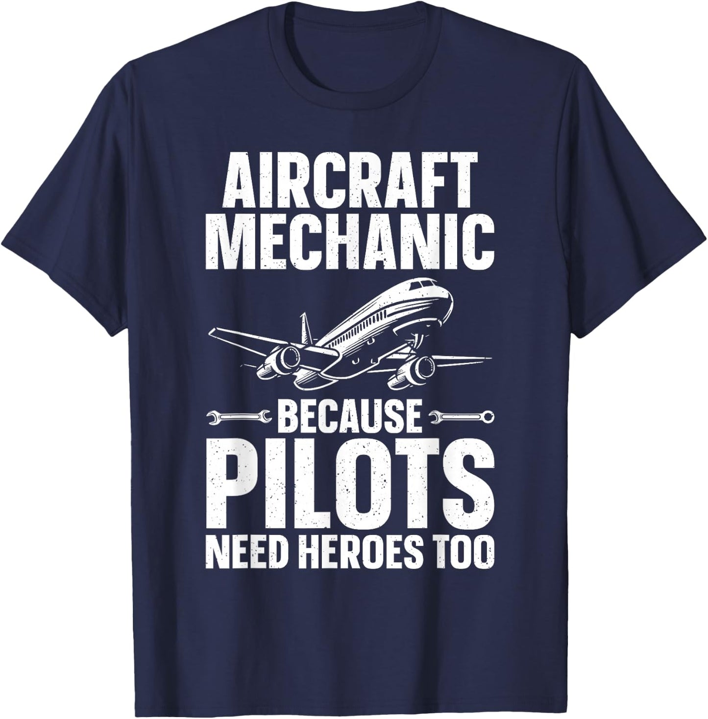 Cool Aircraft Mechanic Art Women Aircraft Technician T-Shirt - T-Shirt | Navy