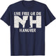Hanover, NH Live Free or Die product T-Shirt - T-Shirt | Navy
