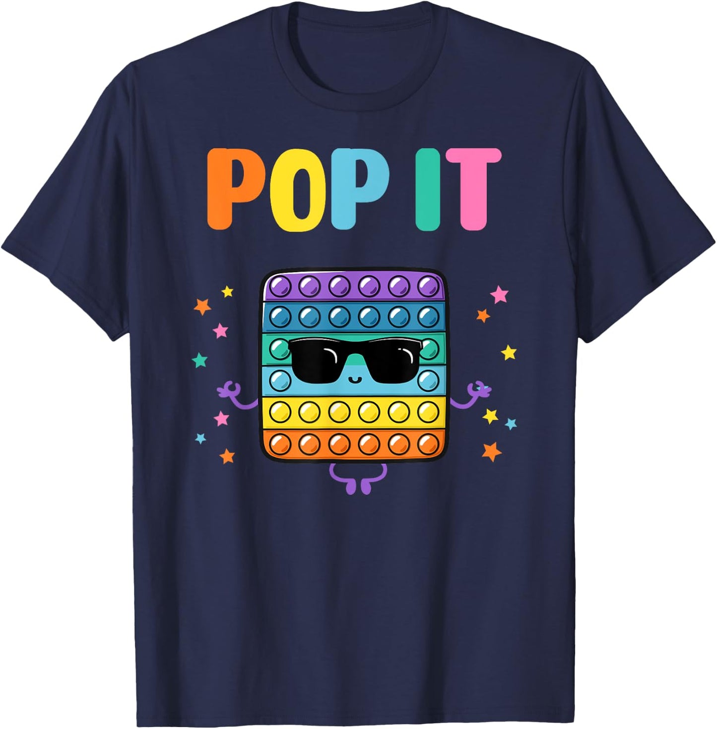 Pop It for toddler kids child - Pop It fidget toy boy girl T-Shirt - T-Shirt | Navy