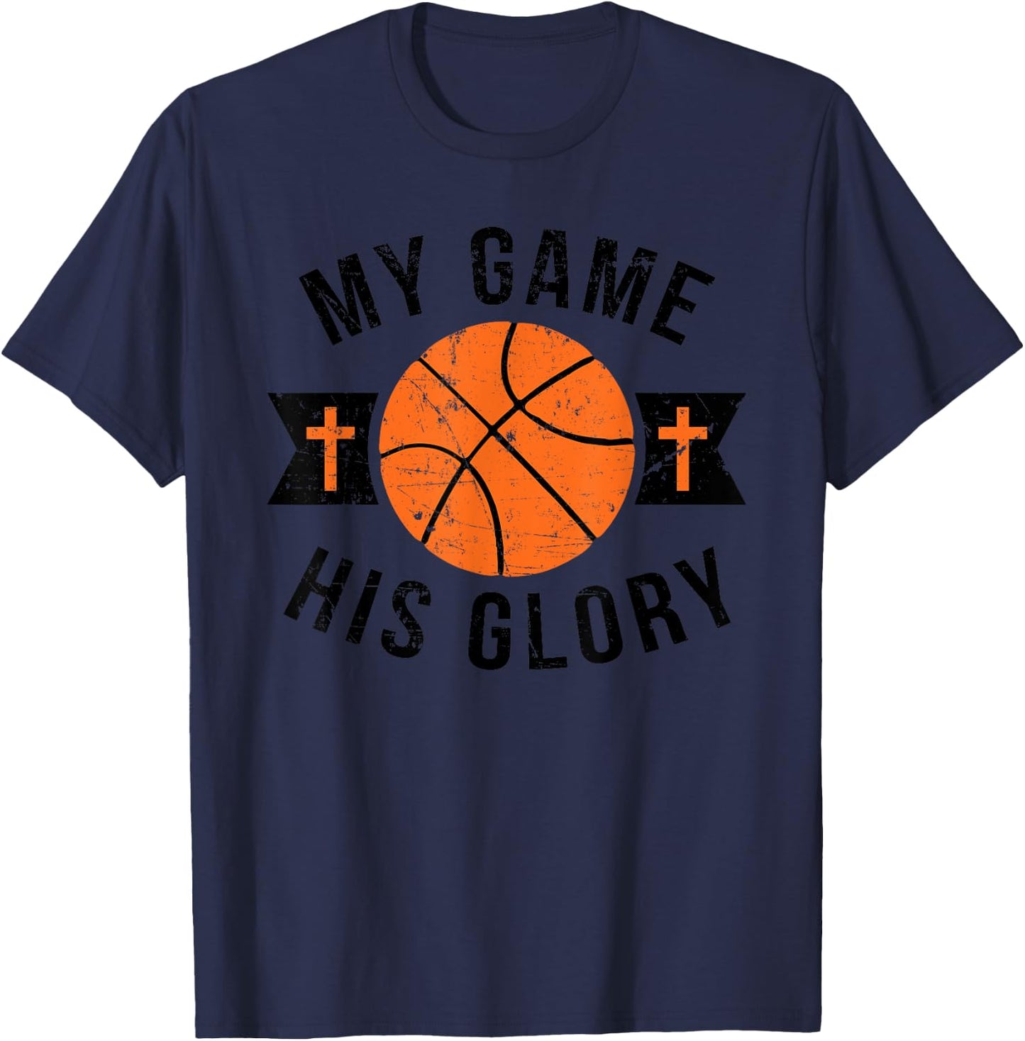Christian Basketball Gifts Men Boys Girls Women Coach Team T-Shirt - T-Shirt | Navy